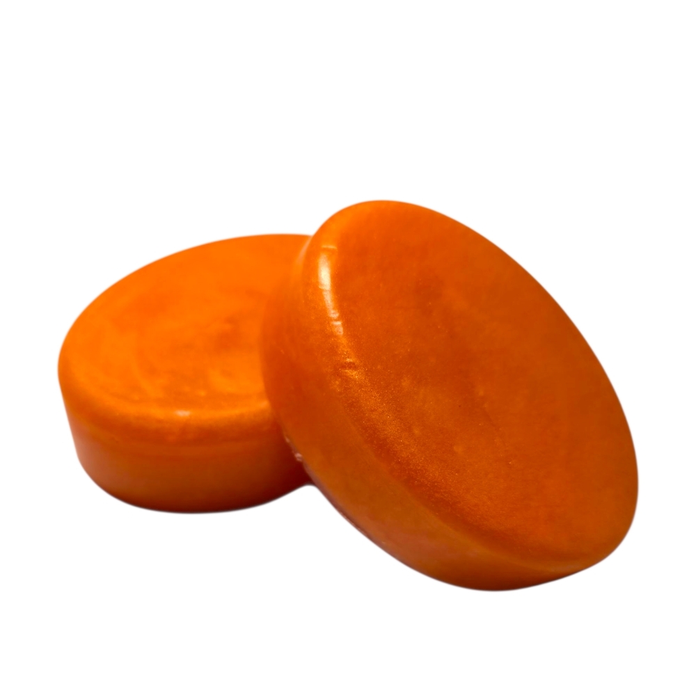 (2) Handcrafted Peach 4oz Vegan Glycerin Soap - Picture 2 of 5